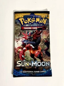 Pokemon Sun & Moon New Factory Sealed Booster Pack! Incineroar Pack Art!!Base - Picture 1 of 2