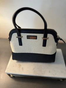 Kate Spade Wicker Raffa Straw Mini Harmony Daisy Crossbody Satchel Cedar Street - Bild 1 von 8