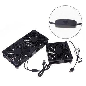 1 Set 120mm DC12V USB Powered PC Router Fans High Airflow Cooling Fan _si - Zdjęcie 1 z 16