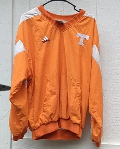 Tennessee Volunteers Adidas Pullover Windbreaker Jacket Men MED Orange UT Vols - Picture 1 of 10