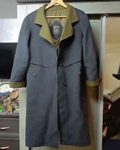 Vintage handtailored bespoke classic luxury alpaca wool women over coat 44R 12 - Picture 1 of 14