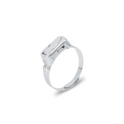 Men's Women's Adjustable Couple Rings Geometric Simple Stainless Steel Rings Ope - Image 1 of 4