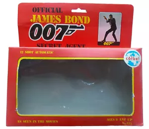 James Bond 007 Secret Agent 1985 coibel españa pistola toy cap -- caja de pistola automática - Imagen 1 de 7