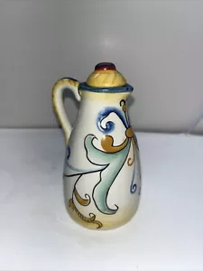 Vintage Fitz and Floyd Ceramic Oil Replacement Cruet Ricamo Design - Picture 1 of 8
