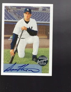 B1604- 2002 Bowman Heritage Autographs #BHADH Drew Henson B Autograph - NM-MT - Picture 1 of 2