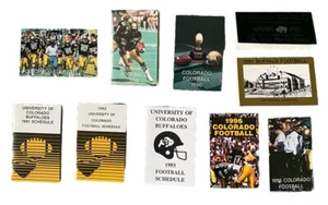 Colección de 10 Calendario de Fútbol Americano 1988-1996 Universidad de Colorado UC Buffaloes - Imagen 1 de 5
