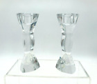 Pair Of 2 John Rocha Waterford Crystal Candle Holders Estate Fresh
