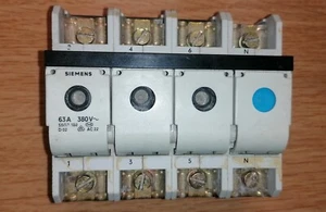 Siemens 5sg7161 sezionatore portafusibile minized d02 63a 3p+n 380v - Bild 1 von 1