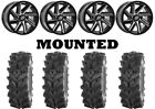 Kit 4 High Lifter Out&Back Max Tires 32X10-14 On Sedona Chopper Machined Vik