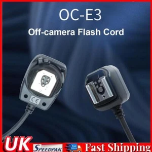 OC-E3 Camera Extension Cord Off-Camera Flash Sync for Canon Nikon Flashlight - Picture 1 of 8