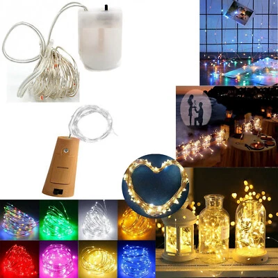 LED String Copper Wire Fairy Lights Battery Operated For Home Party Room Decor - Image 1 of 4