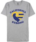 Next Level Mens California Strong Graphic T-Shirt, Grey, Small