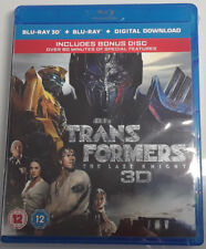 TRANSFORMERS: THE LAST KNIGHT Brand New 3D Blu-Ray + 2D + Bonus Disc 2017 Movie