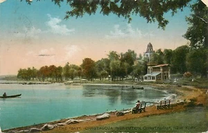 Chautauqua Institution The Bay New York NY pm 1912 Postkarte - Bild 1 von 2
