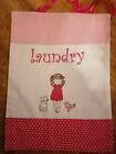 Quality Lingerie / Underwear/ Laundry Bag New 37 x 25 cm Pink Girl Bird Cat Spot
