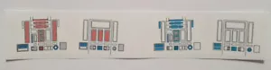 Vintage Star Wars R2-D2 & R5-D4 Replacement Toy Stickers - No Need To Cut - Picture 1 of 3