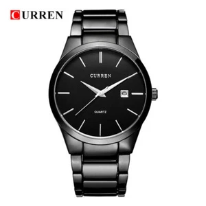 SALE - Men Quartz Watchf Full Steel for Male Business Calendar Analog Wristwatch - Picture 1 of 27