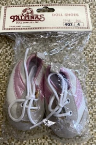 Tallina’s Size 4 Pink White Tennis Shoes For Meadow Dolls And Similar New - Picture 1 of 2