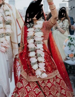 Red Bridal Custom Made Lehenga - Image 1 of 4