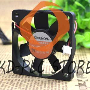 New 2pcs SUNON KD1206PFS2 DC12V 1W 2 wire 60x60x10mm Case Cooling Fan - Picture 1 of 1