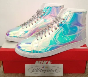 NIKE WMNS BLAZER IRIDESCENT US UK4 5 6 7 8 9 10 QS 700869-900 LIQUID SILVER 2014 - Picture 1 of 10