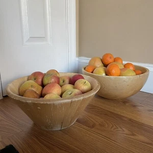 Two Artisan Style 11” Fruit Bowls; 1 IKEA, 1 Unbranded - Picture 1 of 13