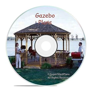 High End Design Gazebo Plans, 10x16 Hexagon Gazebo Plans, with extra plans - Picture 1 of 1