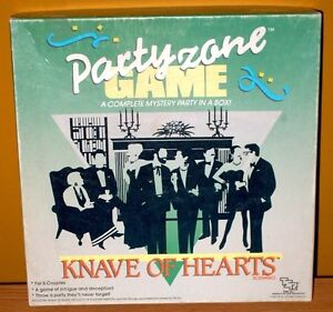 Partyzone Game "Knave of Hearts" Mystery Party Game 1986 edition -NIB!!!!!