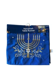 NEW Hanukkah Table Runner Blue 72"x13" CVS Brand NWT - Picture 1 of 4