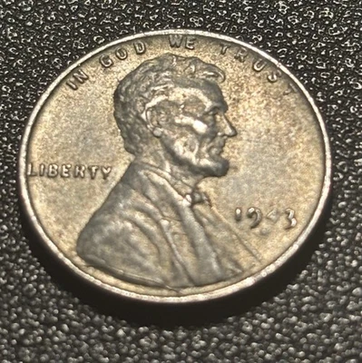 1943 ONE CENT LINCOLN WHEAT - Faded 4 In The Date - Image 1 of 3