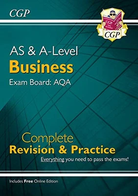 AS and A-Level Business: AQA Complete Revision & Practice (with ... by CGP Books - Image 1 of 2