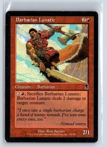 BARBARIAN LUNATIC - Odyssey – MTG Magic the Gathering Card - Common - Picture 1 of 6