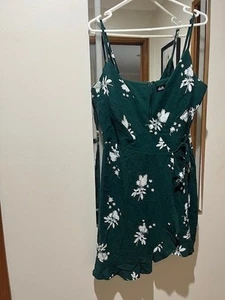 Dotti Women's Sleeveless Green Wrap Dress, Size 14 - Picture 1 of 5