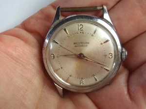 Vintage Men's Westclox Manual Wind Watch 34mm Lug is broke Running - Picture 1 of 16
