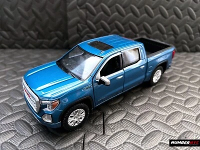 1/27 Scale Diecast Replica By Motormax 2019 Blue GMC SIERRA Crew Cab - Image 1 of 4