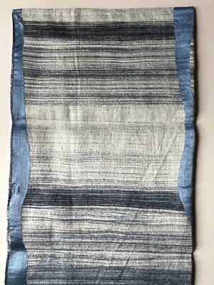 Lee Jofa Threads Latitude Indigo/Dresden Fabric Remnant 24"x24" - Image 1 of 3