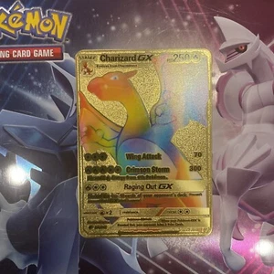 Rare Rainbow Gold Charizard GX Card 150/147 - Picture 1 of 4