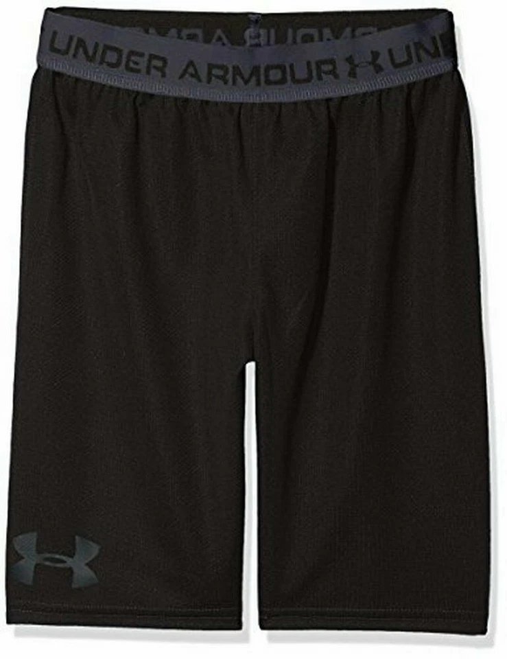 Under Armour Boys' Tech Prototype 2.0 Shorts, Black (001)/Stealth Gray, Youth XS - Image 1 of 1