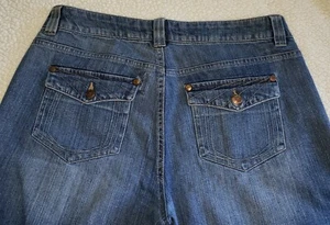 Damen ENTENKOPF JEANS CO Gr. 14 Jeans mittelgroßer Stiefel geschnitten flach Vordertasche - Bild 1 von 6