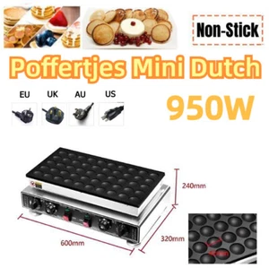 50Pcs Poffertjes Commercial Nonstick Electric Mini Dutch Pancake Baker Maker New - Bild 1 von 5