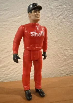 Figura Tonka Corp Shell Pit Crew 4" Roja Carreras De Colección Años 70 Bite Marks Foto 1 de 4