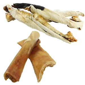 Schecker Hundesnack - 500g Rinderhaut mit Fell + 250 g Rinder Kopfhaut - Bild 1 von 3