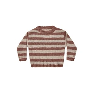 NWT Rylee Cru aspen sweater mocha brown stripe SZ10-12y - Picture 1 of 5