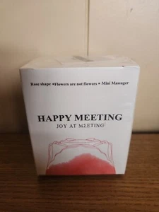 Rose Shaped Mini Massager for Women Happy Meeting Joy At Meeting Red Sealed - Picture 1 of 5
