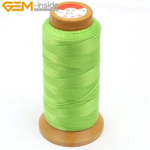 Nylon Beading Cord 0.6mm 230 Meters 210D Sewing Thread Knotting Jewelry Making - Picture 1 of 66