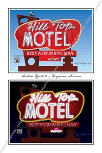 Neon Sign,Neon,sign,art,Kingman,Route 66,Travel,roadside,nostalgia,Motel - Picture 1 of 12