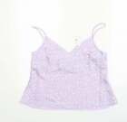Primark Womens Purple Floral Polyester Camisole Tank Size 12 V-Neck