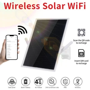 Solar Wireless 4G Karta SIM Router Hotspot WiFi z panelem słonecznym 15W na zewnątrz - Zdjęcie 1 z 9