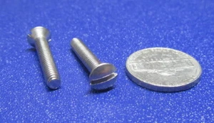 Oval Head Slotted Machine Screw 18-8 Stainless, 8-32 x 1.0" L, 100 pcs - Picture 1 of 12
