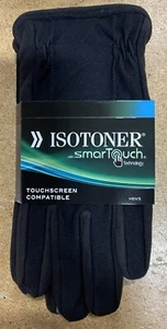 Isotoner SmartTouch Gloves BLK Large  Mens w/Third Finger Function - Picture 1 of 7